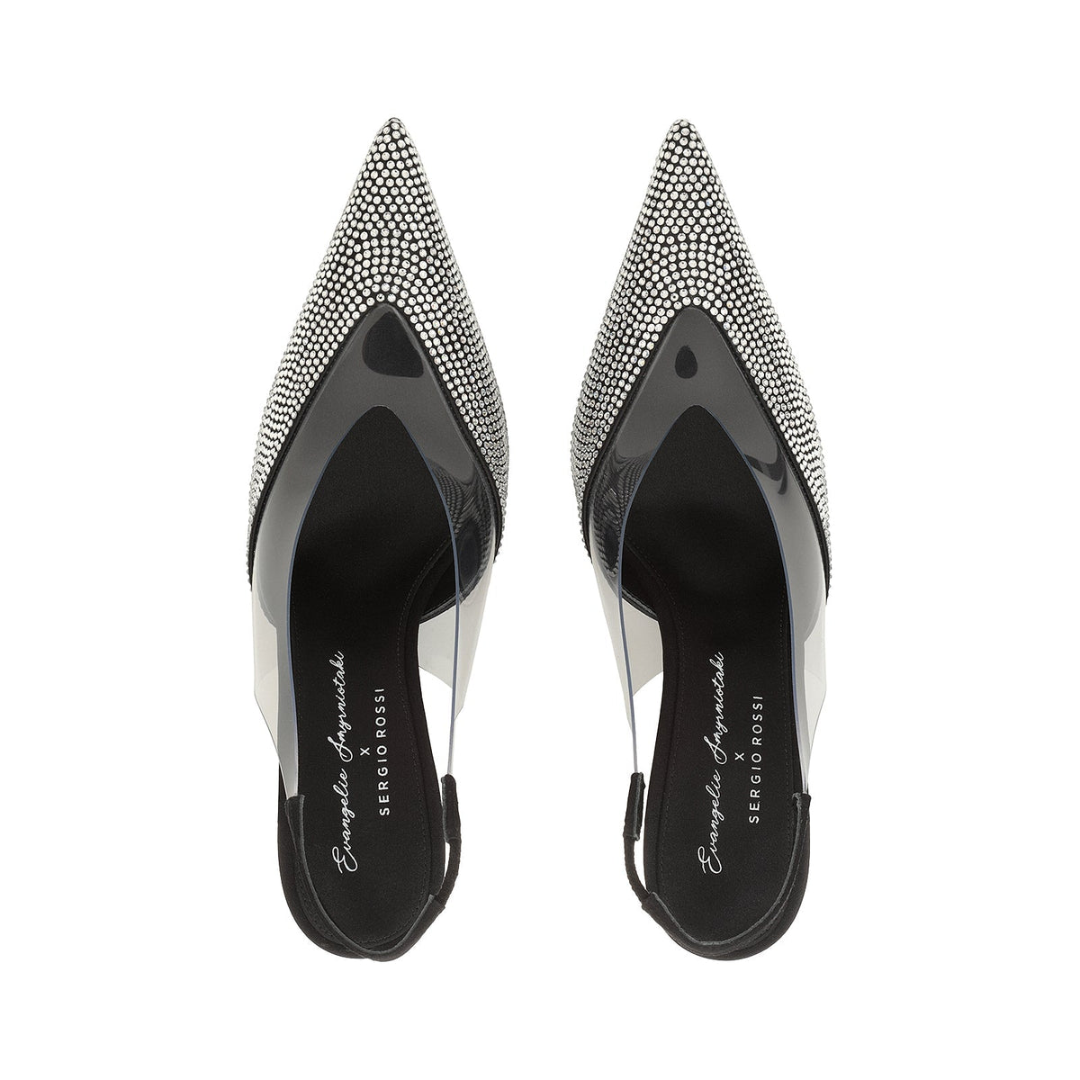 Slingback Evangelie 95 en soie - Nero