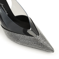 Slingback Evangelie 95 - Nero & Crystal & Trasparente