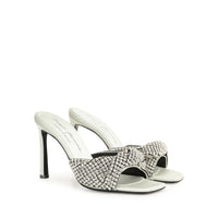 Mules à talons Evangelie 95 - Light Mint & Nikel & Crystal
