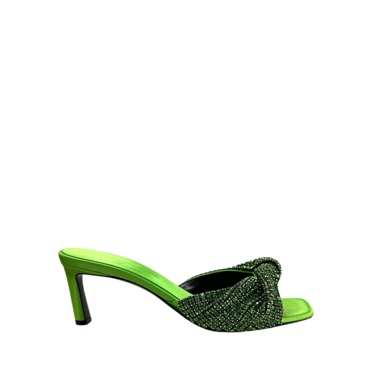 Mules à talons Evangelie 60 en soie - Apple Nikel & Limecic