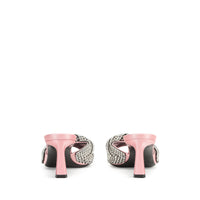 Heeled mules Evangelie 60 - Pink & Trasparente