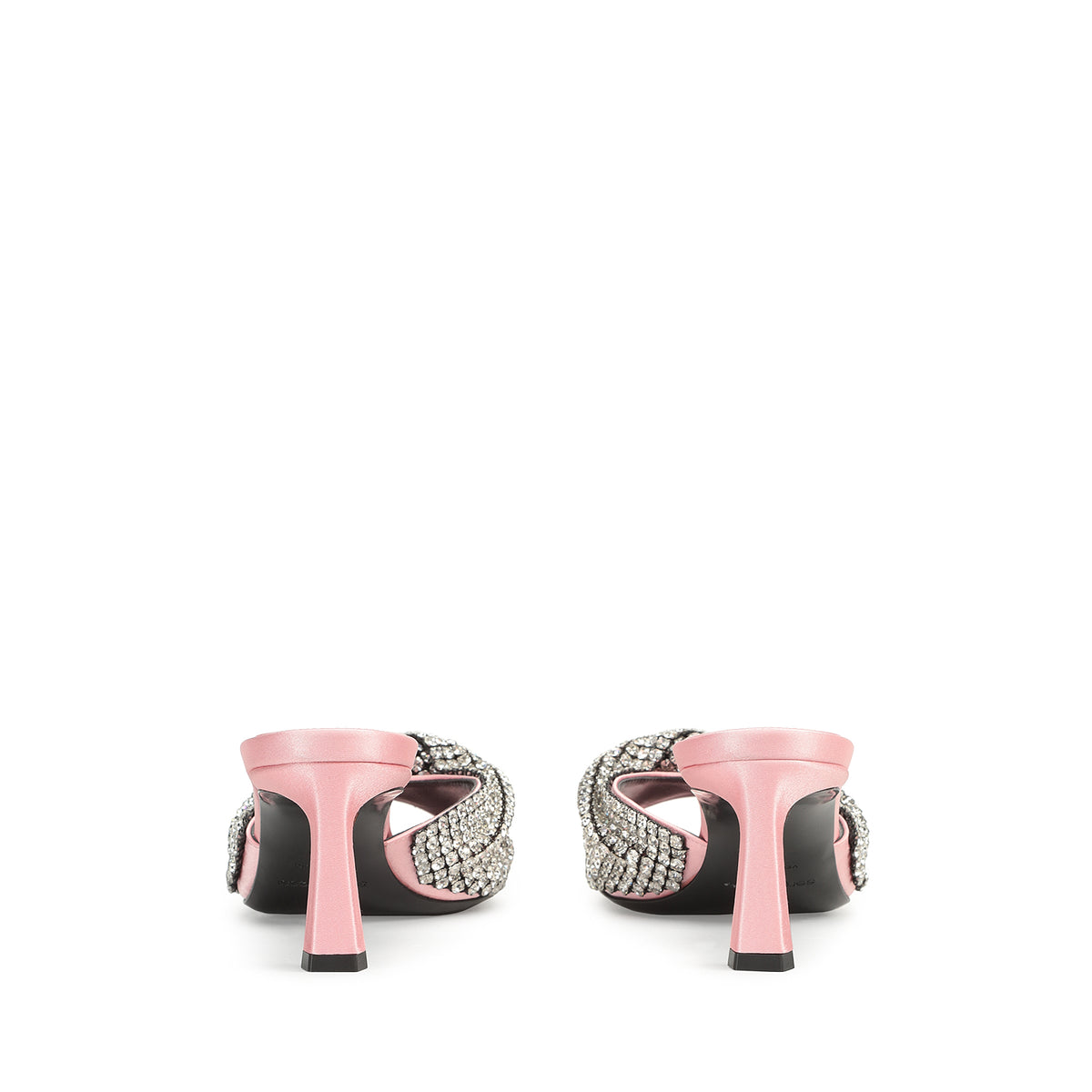 Heeled mules Evangelie 60 - Pink & Trasparente