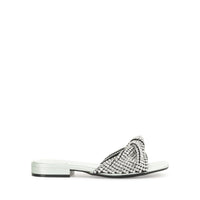 Sandales plates Evangel en soie - Light Mint & Nikel