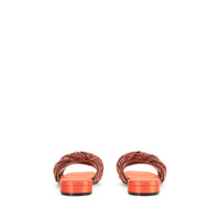 Sandales plates Evangelie - Mandarine & Nikel & Hyacinth