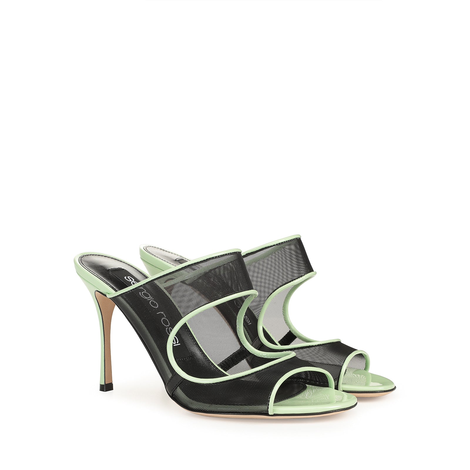 Sandales à talons Godiva 90 - Apple & Nero