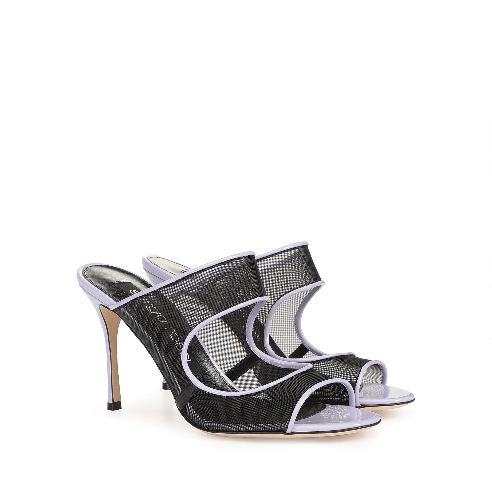 Mules Godiva 90 en cuir - Wisteria