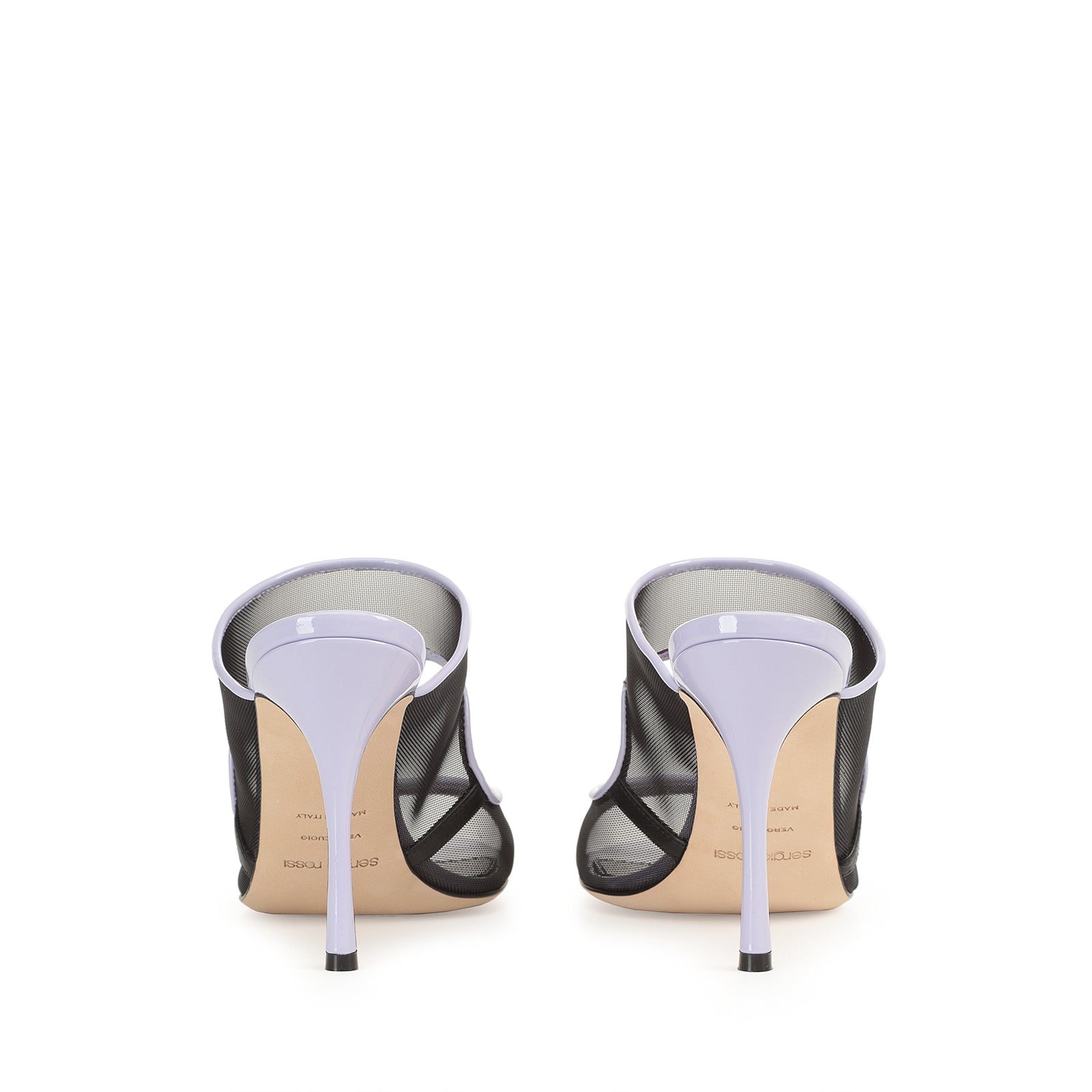 Mules Godiva 90 en cuir - Wisteria