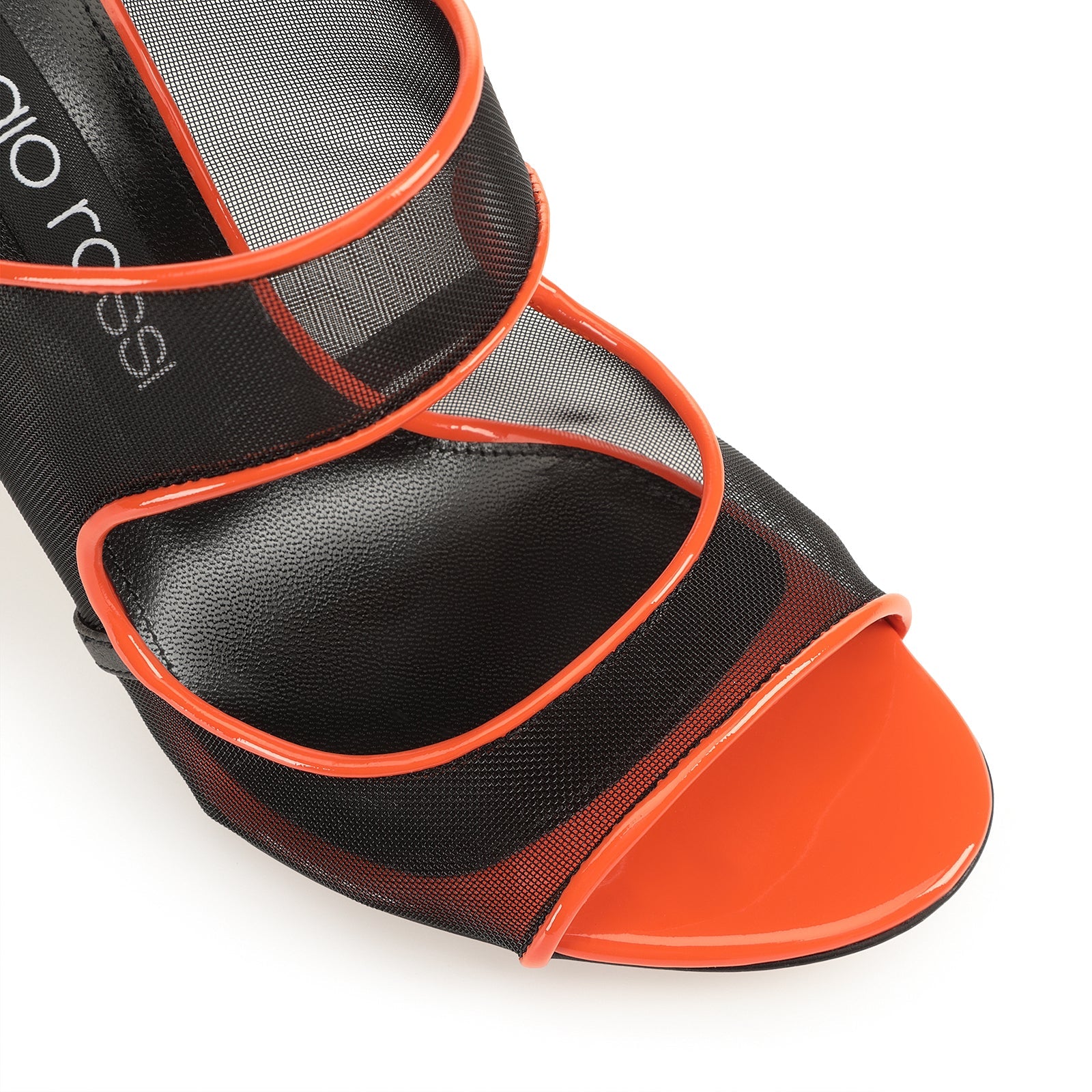 Mules Godiva 90 en cuir - Mandarine