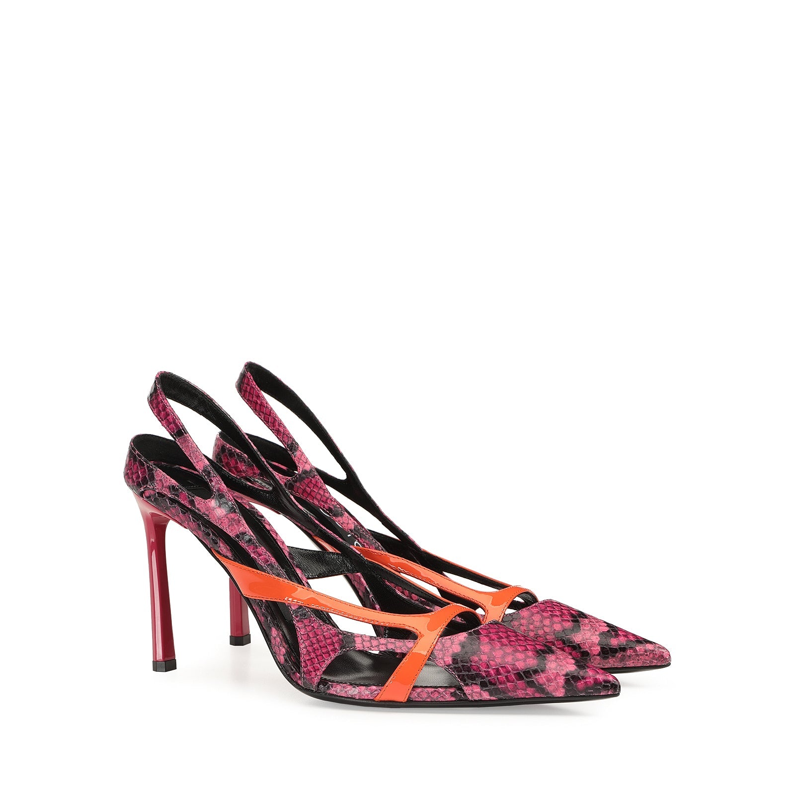 Escarpins Sr Aracne 95 en cuir - Fuxia