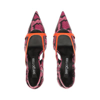 Escarpins Sr Aracne 95 en cuir - Fuxia
