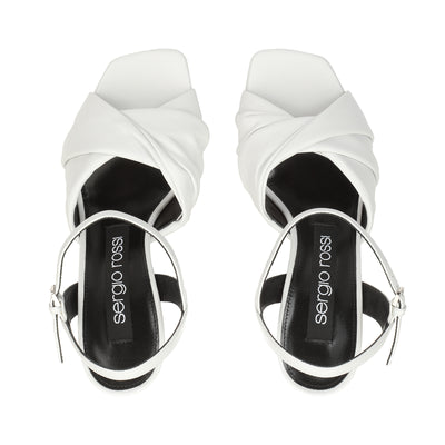 Sr Amber wedge sandals 90 - Bianco