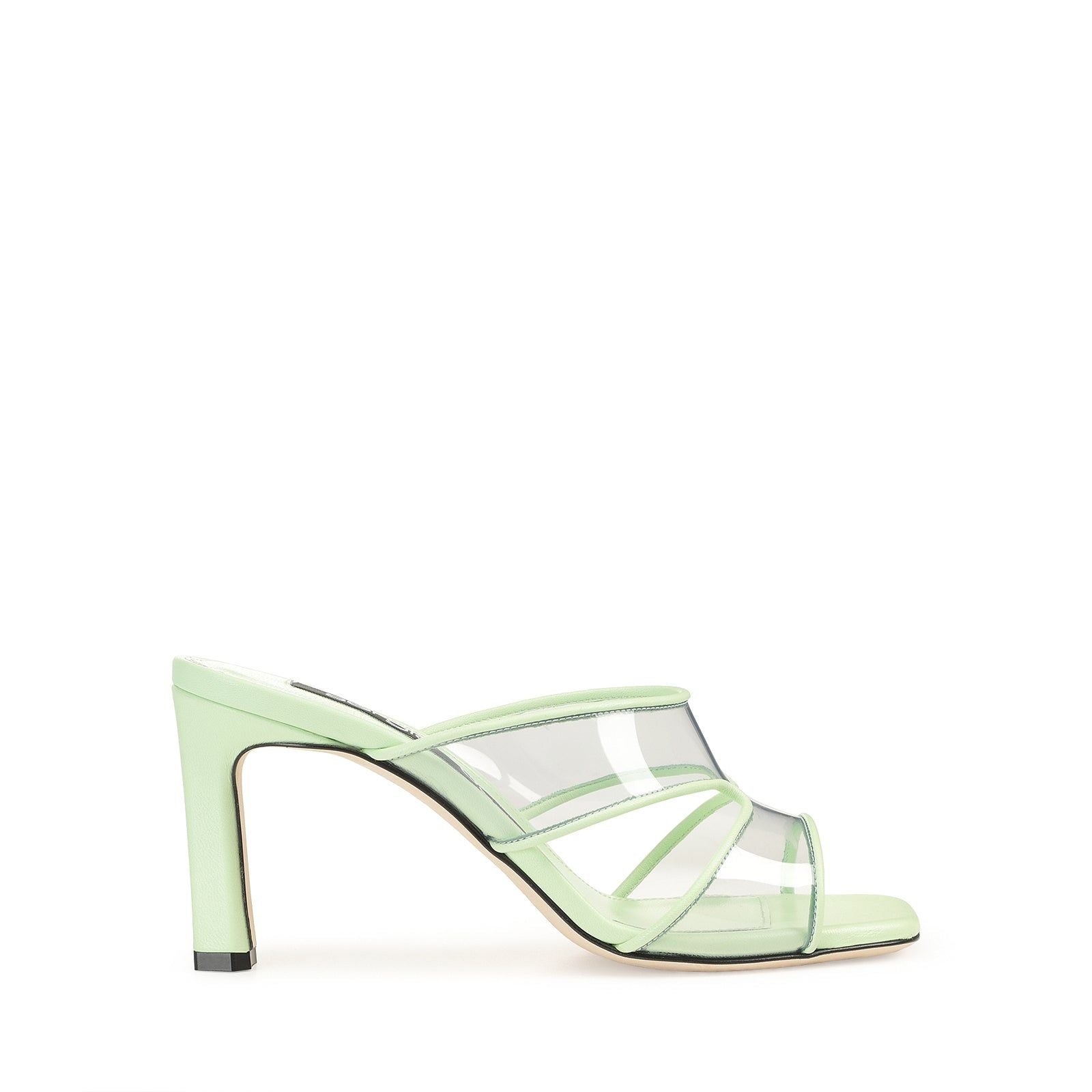 Mules Sr 80 en cuir - Apple & Transparent