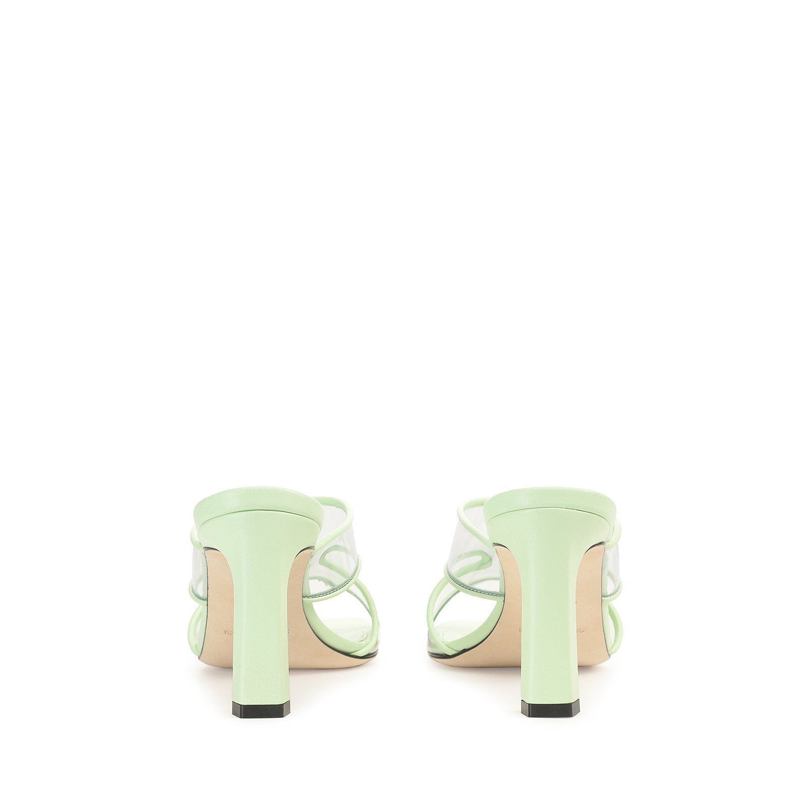 Mules Sr 80 en cuir - Apple & Transparent