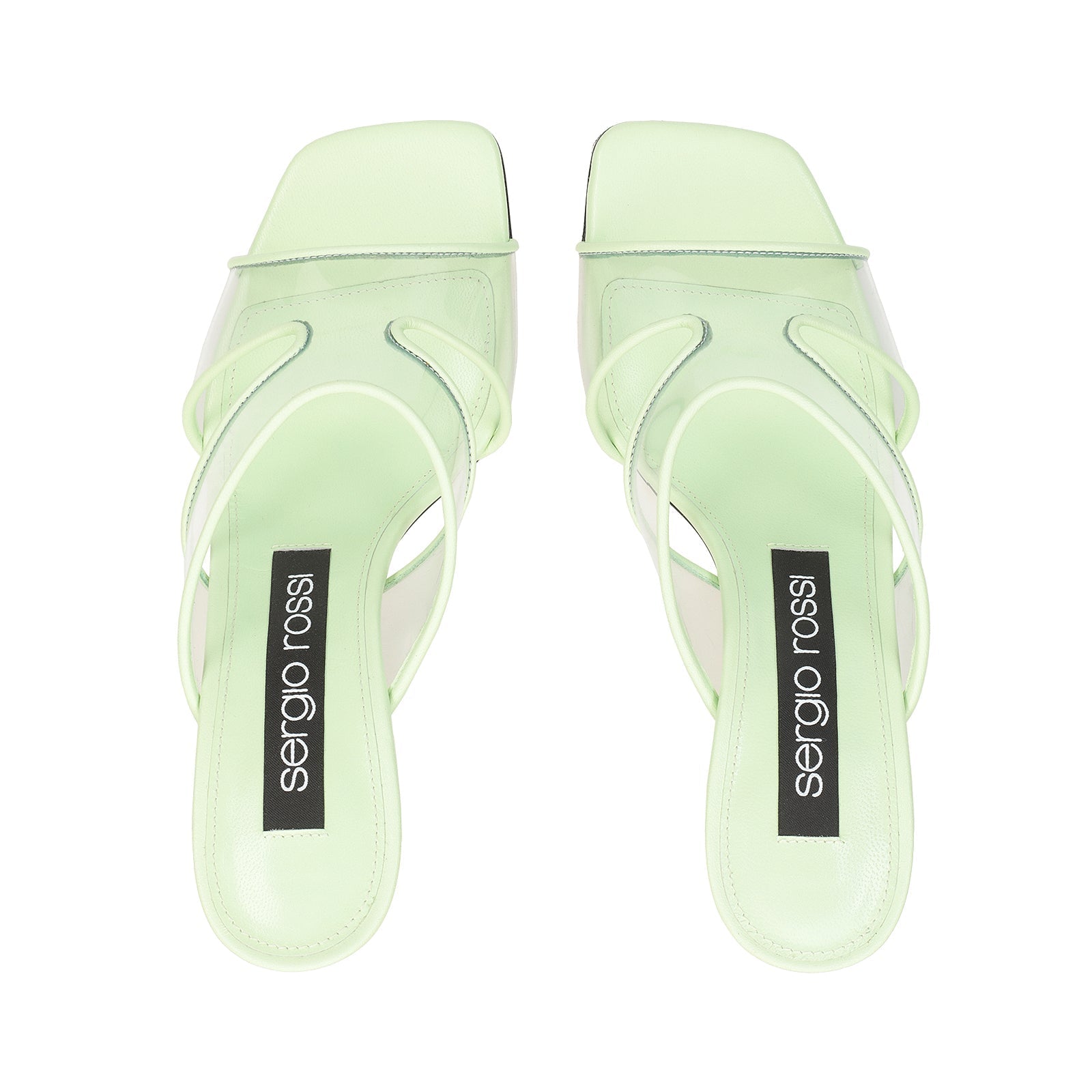 Mules Sr 80 en cuir - Apple & Transparent