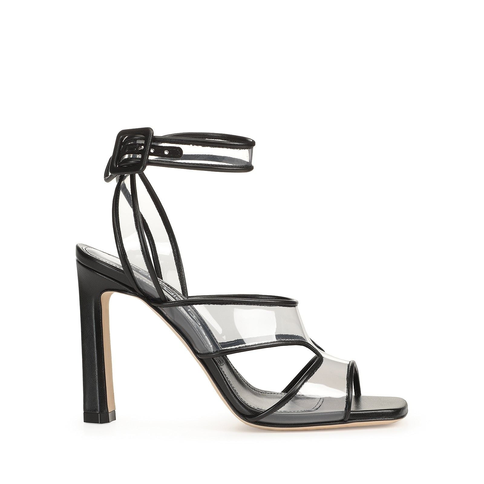 Sr 100 heeled sandals - Nero & Trasparente