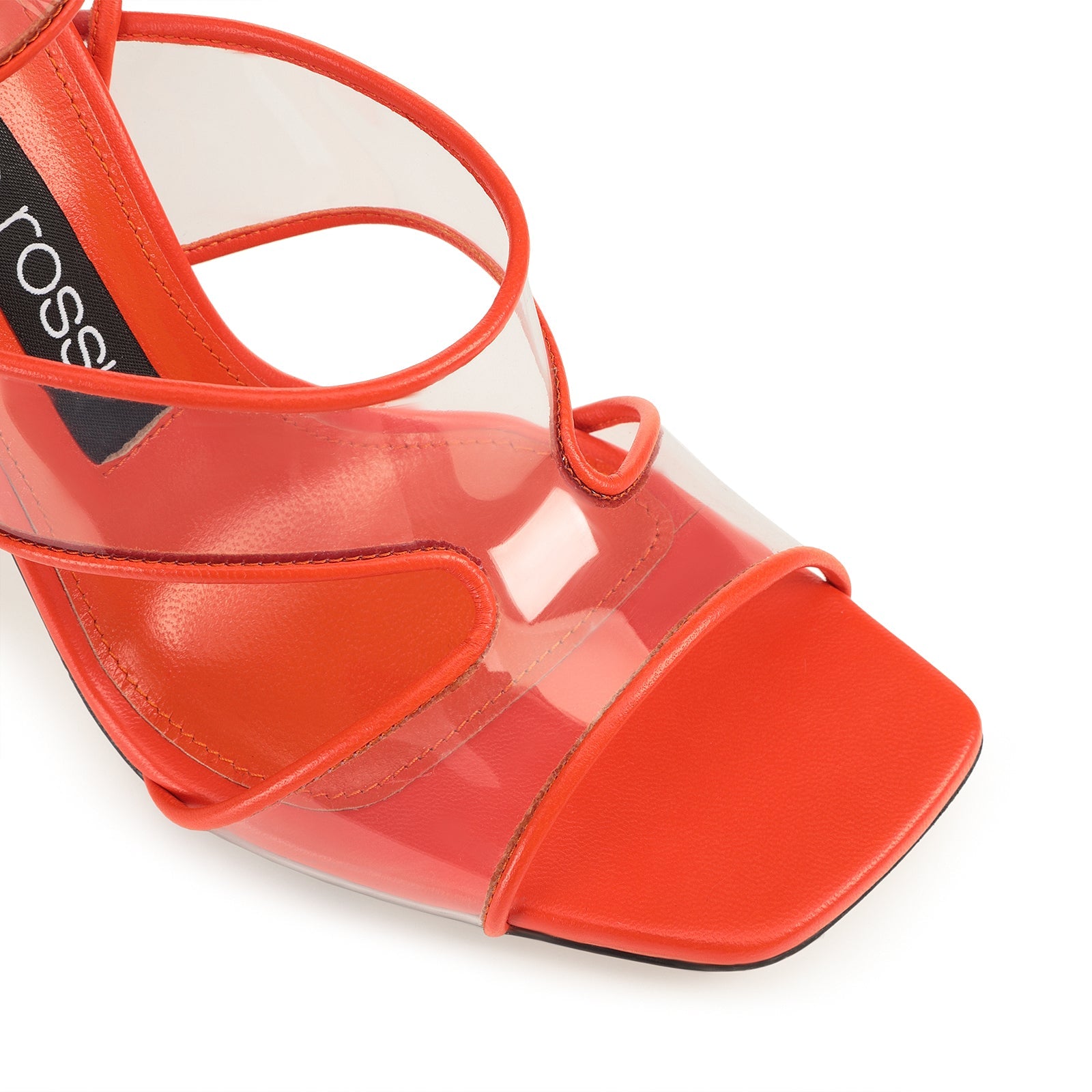 Sandales Sr Lunettes 100 en cuir - Mandarine