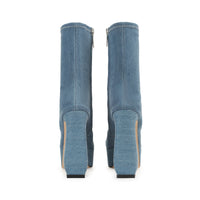 BOTTINES ROUGES JEANS EXTENSIBLES