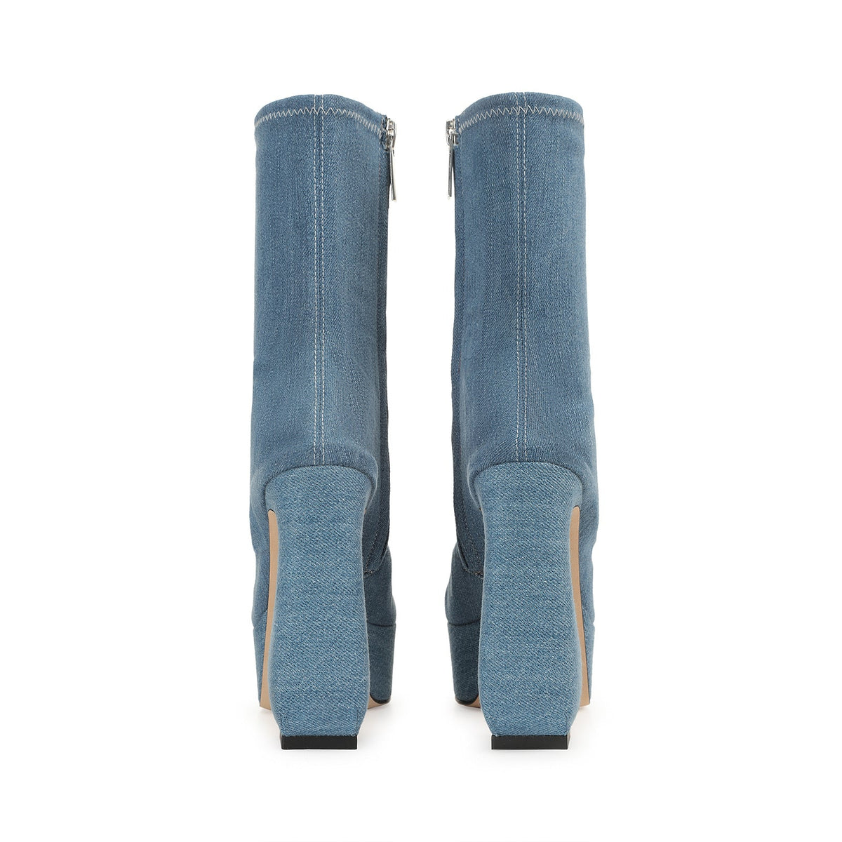 BOTTINES ROUGES JEANS EXTENSIBLES