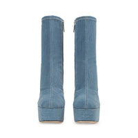 BOTTINES ROUGES JEANS EXTENSIBLES