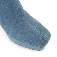 BOTTINES ROUGES JEANS EXTENSIBLES