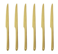 Set of 6 L'Ame de Christofle serrated table knives - Steel