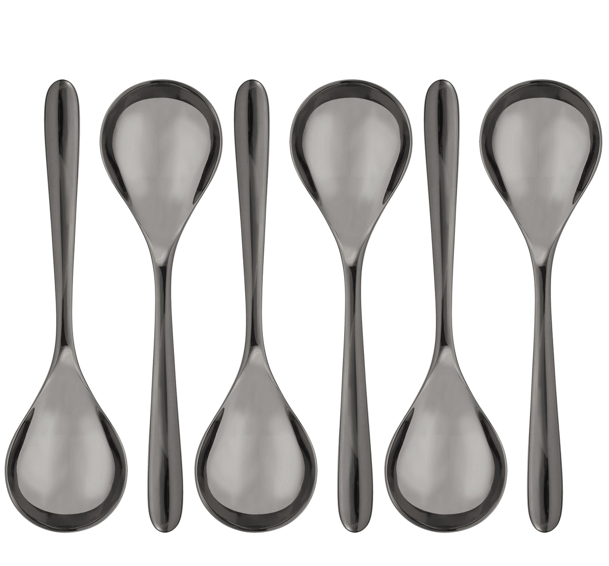 Lot de 6 cuillères à consommé noir L'Ame de Christofle - Noir