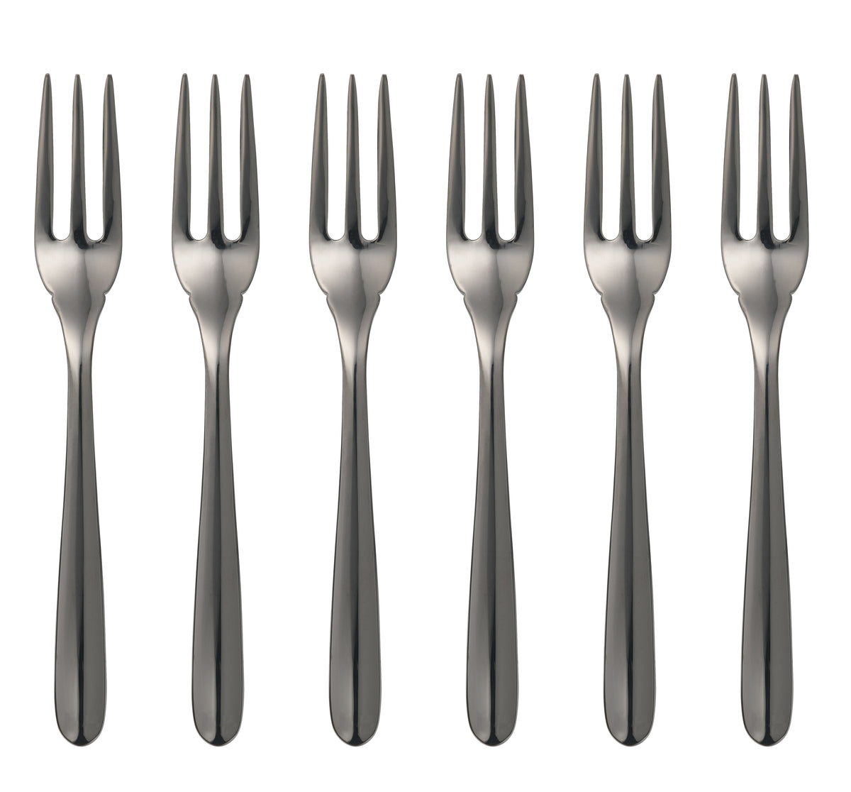 Set of 6 black fish forks from the L'Ame de Christofle range - Black