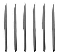 Lot de 6 couteaux à steak noir L'Ame de Christofle - Noir