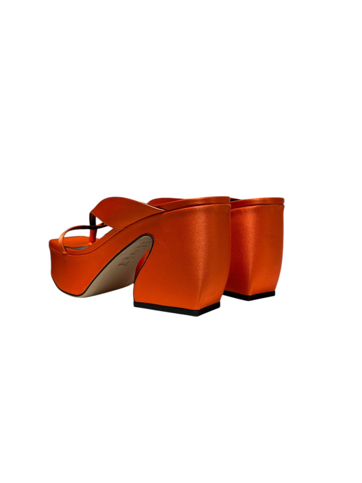 SATIN CRÊPE ROUGE ROUGE mule double