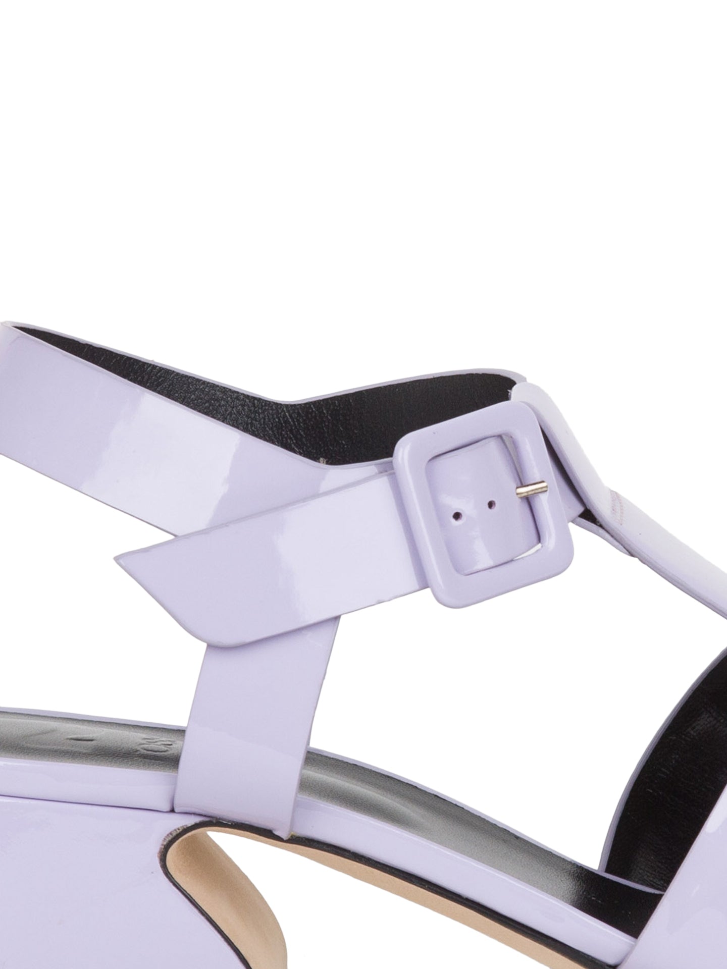Sandales tressées à talons blocs 45 en cuir - Wisteria