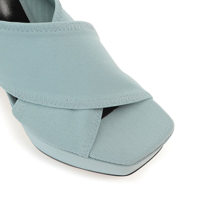 Si Rossi wedge mules 90 - Light Jeans