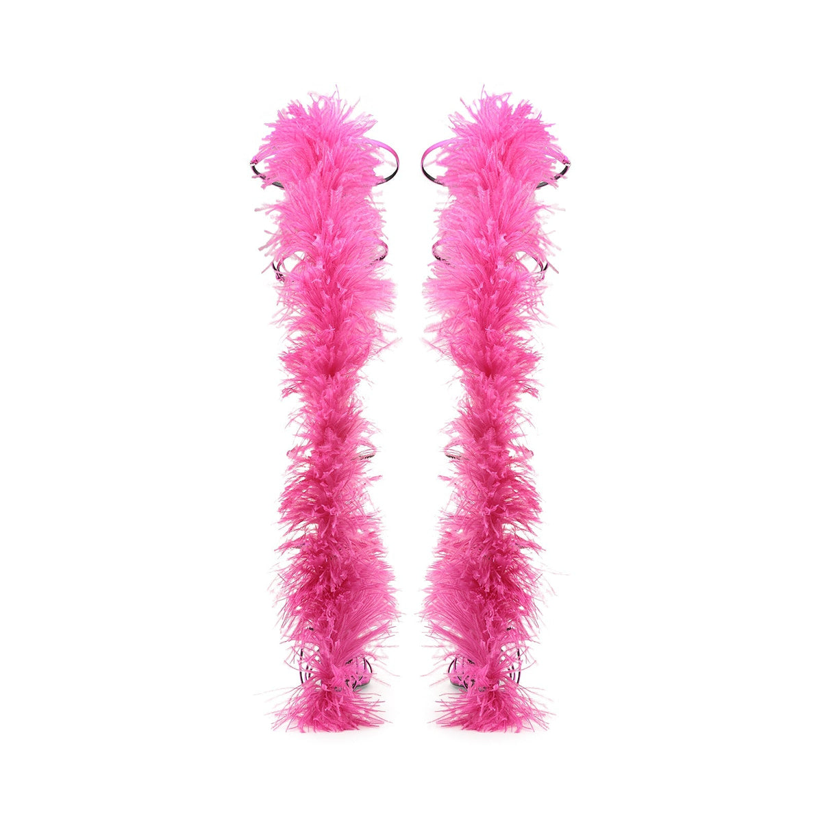 Amazona silk gladiator sandals - Dragon Fruit