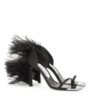 Sandales à talons Amazona 95 en soie - Nero