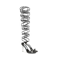Sandales Shibari 105 en cuir - Nero