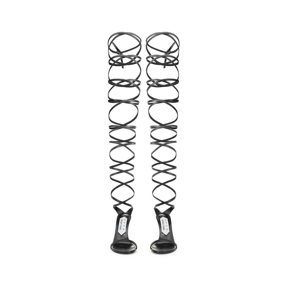 Sandales Shibari 105 en cuir - Nero