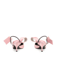 Area Marquise 50 Heeled Mules - Light Rose & Crystal