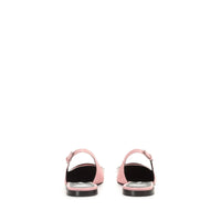 Slingback plats Sr Miro en cuir - Light Rose