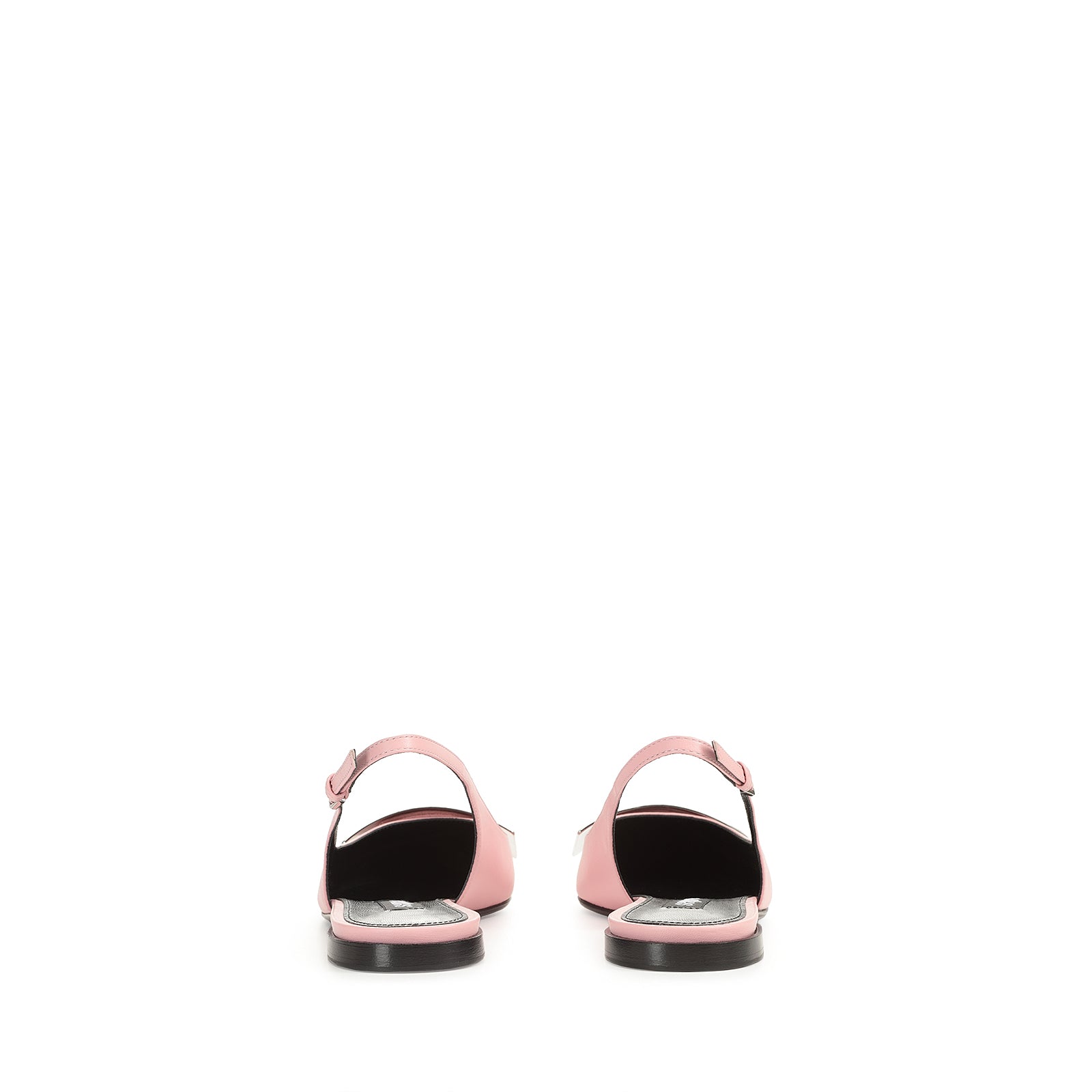 Slingback plats Sr Miro en cuir - Light Rose