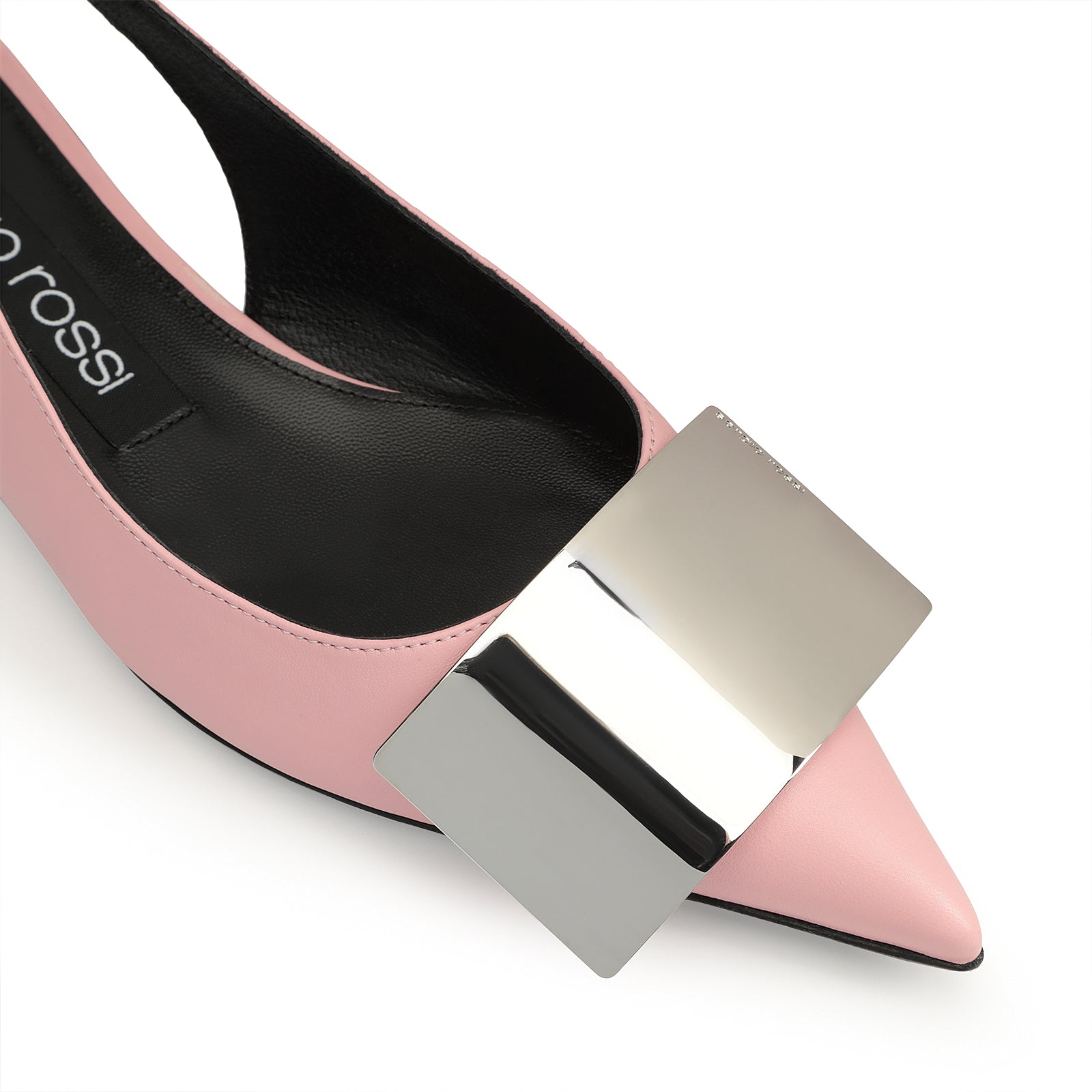 Slingback plats Sr Miro en cuir - Light Rose