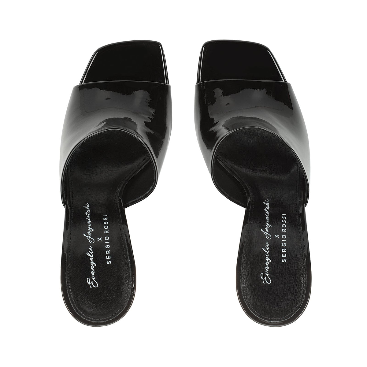 CUIR VERNI SABOT EVANGELIE + TALON LAQUÉ