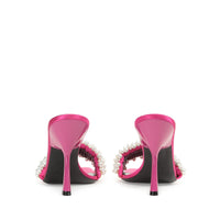 Mules Evangelie 100 en soie - Magenta & Palladio