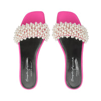 Evangelie sandals - Magenta & Perla