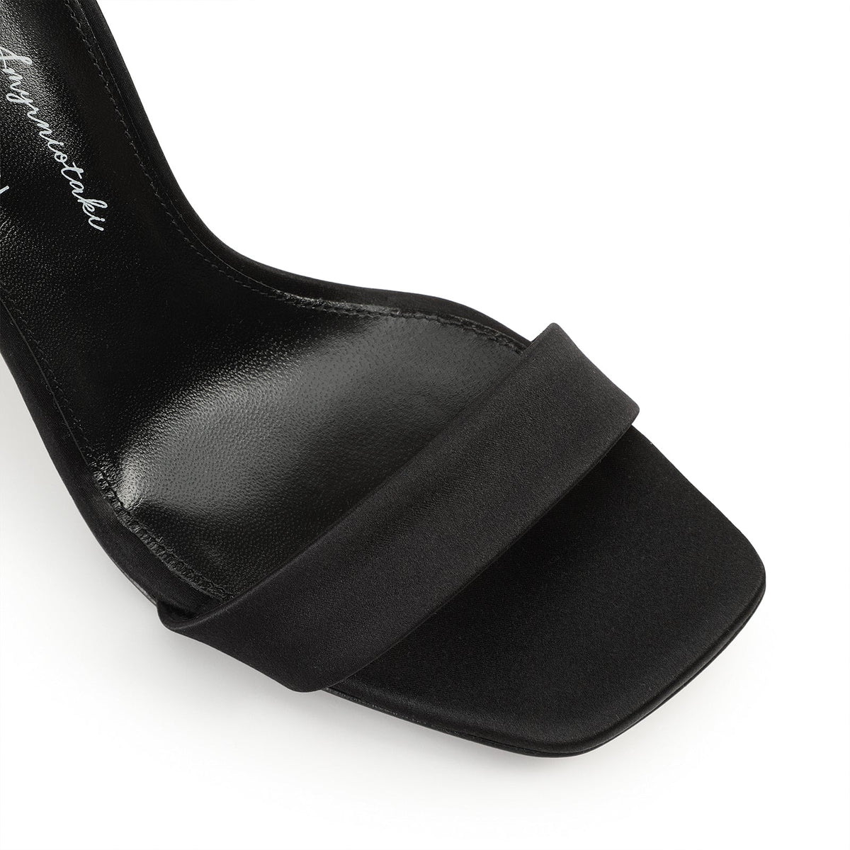 Sandales à talons Evangelie 100 en soie - Nero & Perla