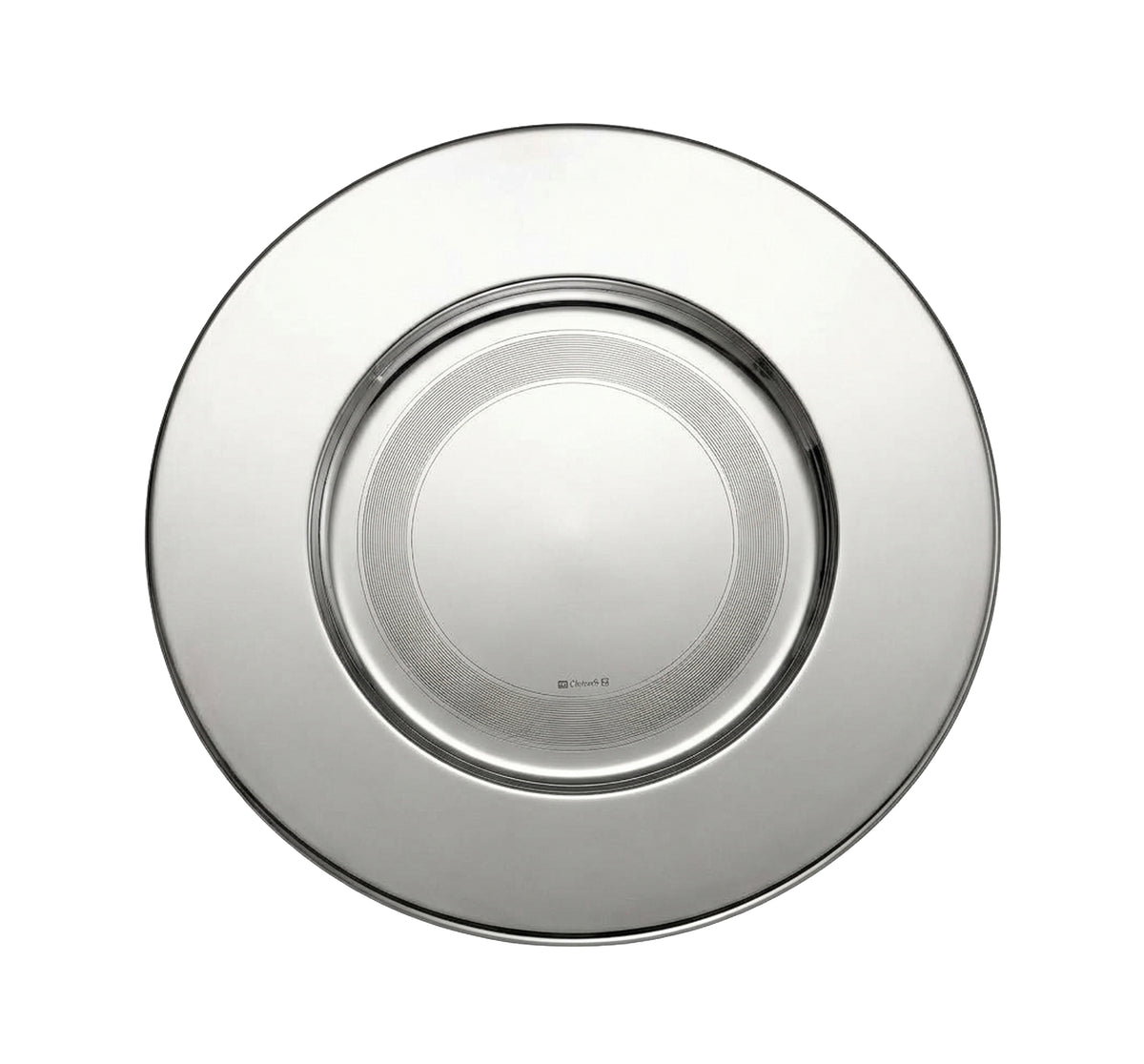 Assiette de présentation en argent plaqué - Argent