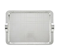 Plateau à anses 45x32cm Graphik - Argent