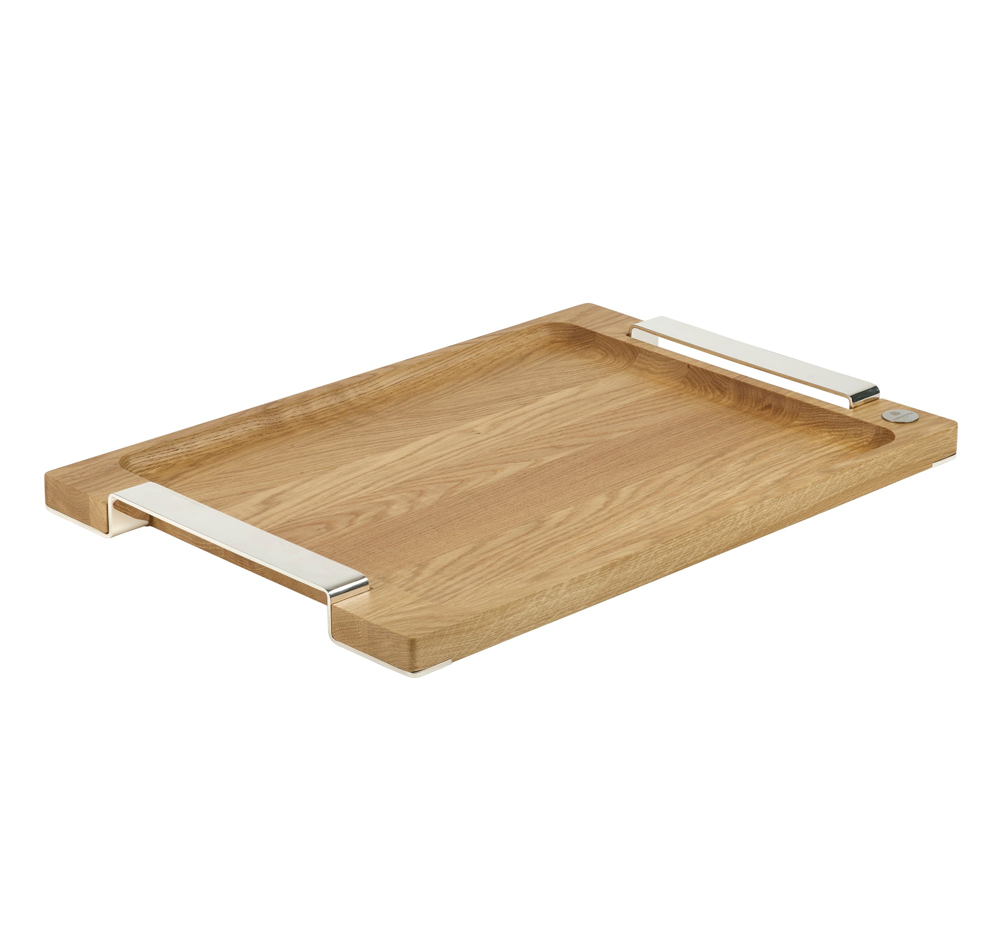 Very large serving trays - Argent Plaqué & Bois