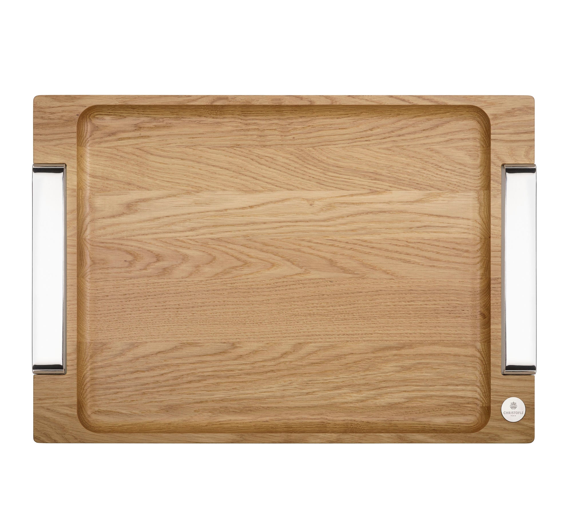Very large serving trays - Argent Plaqué & Bois