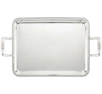 Plateau à anses 43x31cm Malmaison - Argent