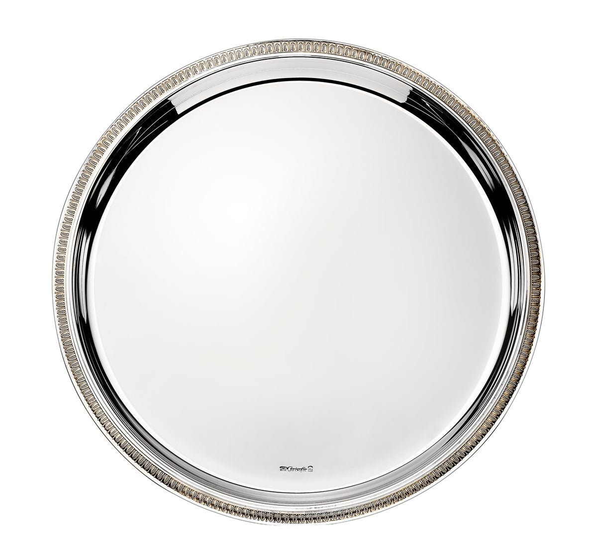 Plateau rond 39cm Malmaison - Argent
