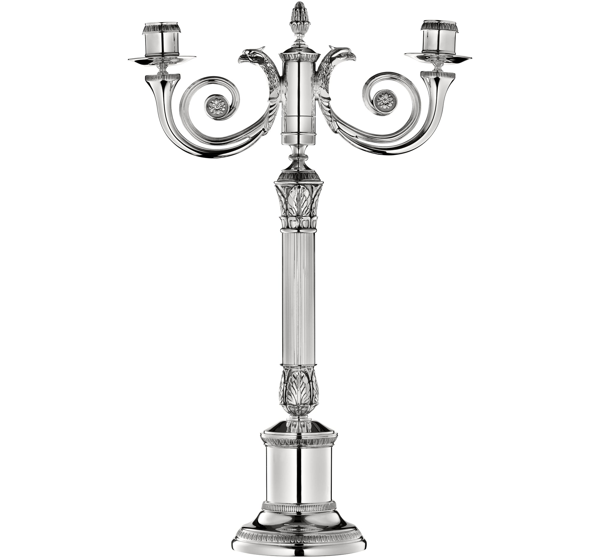 Two light candelabras - Argent Plaqué